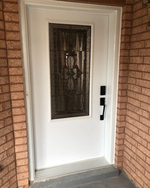 New White Front Entry Single Door