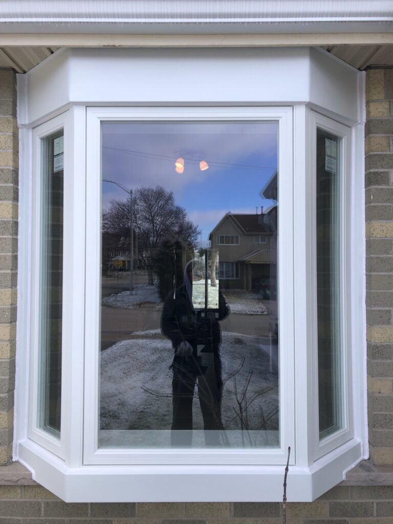 bow window in white colour