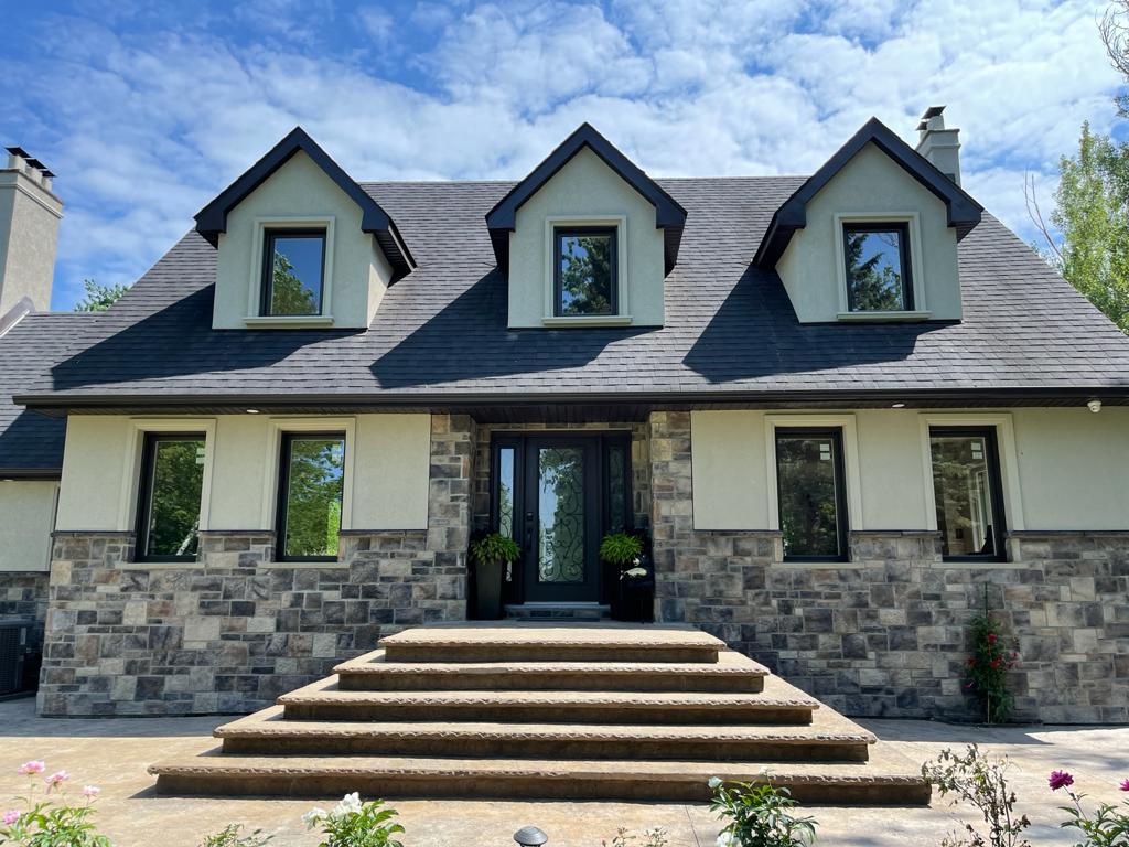 house with windows and doors