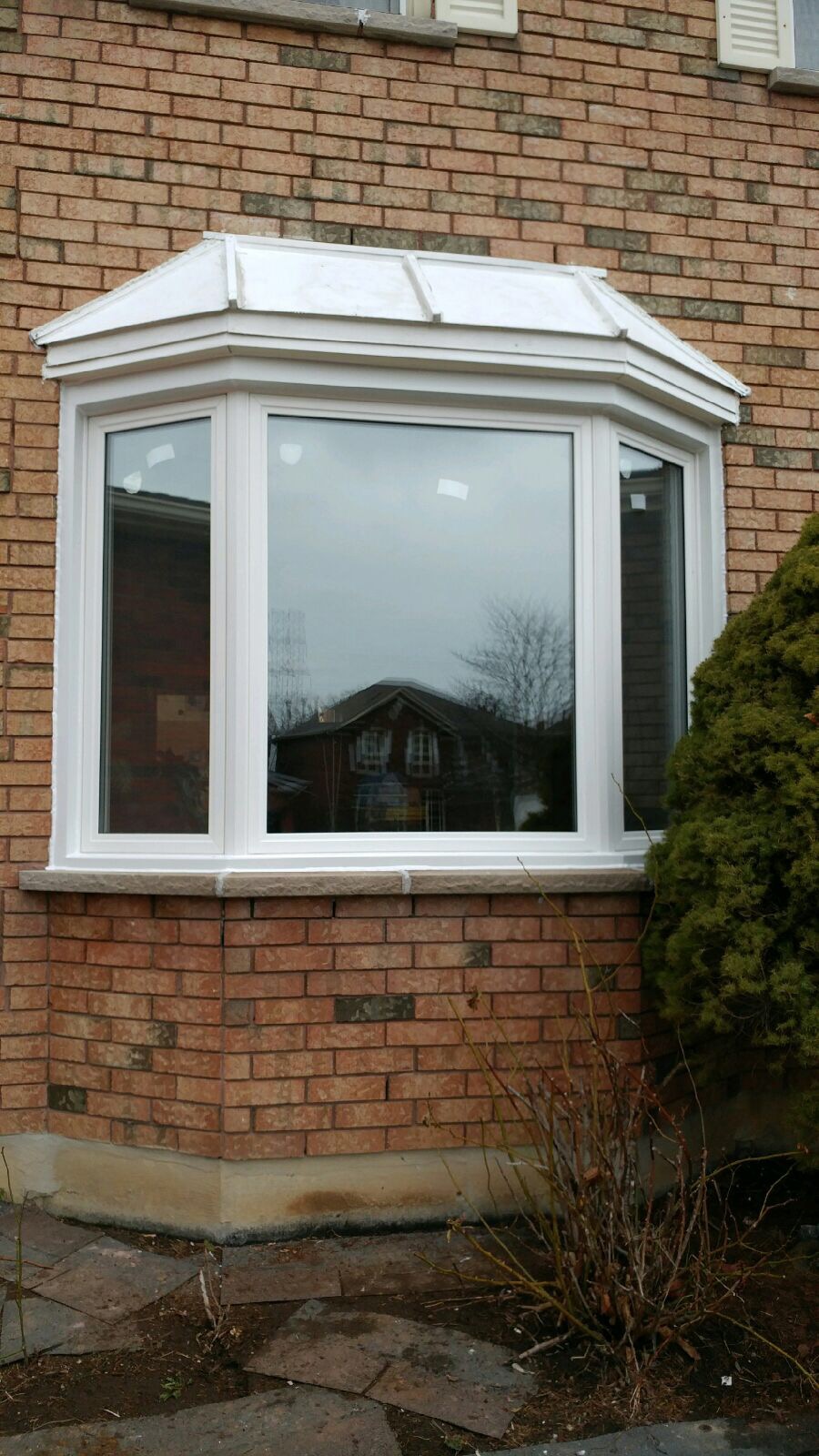 white bay window